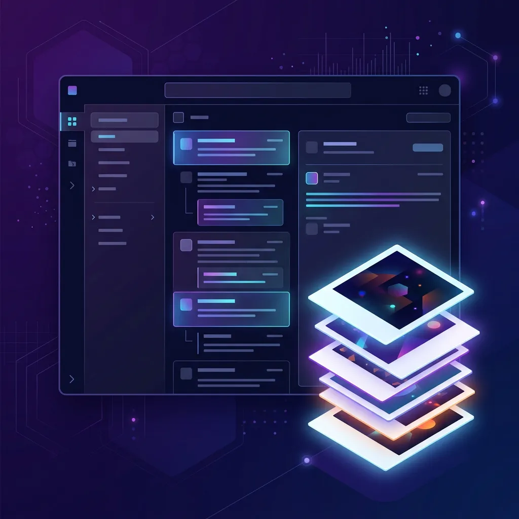 Inbox pile interface